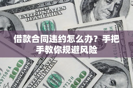 济南借款合同违约怎么办？手把手教你规避风险