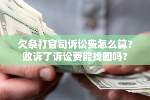 济南欠条打官司诉讼费怎么算？败诉了诉讼费能找回吗？