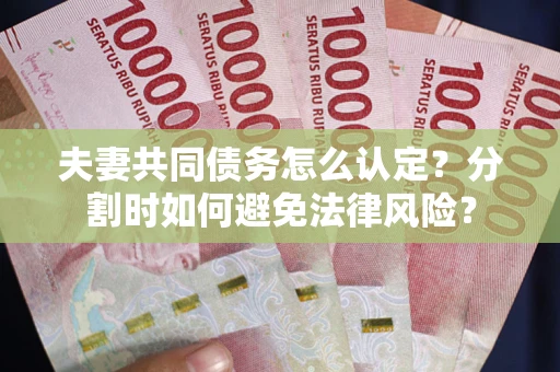 济南夫妻共同债务怎么认定？分割时如何避免法律风险？